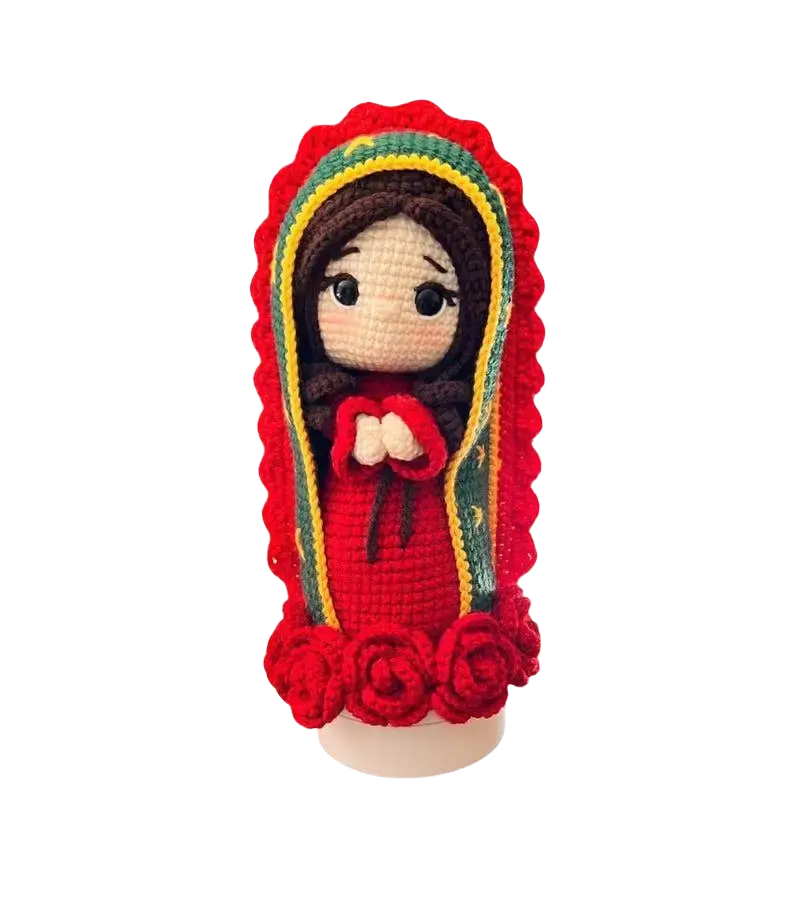 Handmade Our Lady of Guadalupe Crochet Doll | Amigurumi Catholic Decor | Faith Inspired Gift for Home & Prayer