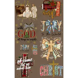 SAVED BY THE GRACE OF GOD PREMADE GANGSHEET - 22X36 DTF TRANSFERS - DIRECT TO FILM