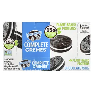 Lenny & Larry's The Complete Cremes®, Sandwhich Cookies, Chocolate, 12 Packs, 2.86 oz (81 g) Each