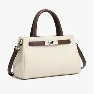 Women's Top Handle Satchel Bag - Elegant Crossbody Handbag with Adjustable Strap, Classic Tote for Work & Daily