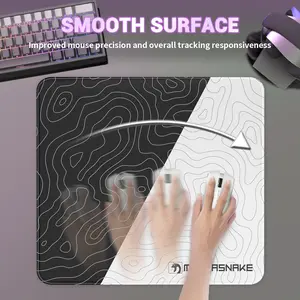 MAMBASNAKE CM02 Large Gaming Mouse Pad, Easy Gliding, 5S Waterproof Coating, Ultra-dense Fiber Cloth, Non-Slip Rubber Base, 450x400x4mm, Durable for Keyboard Home Office Gaming Work, Gaming Mousepad