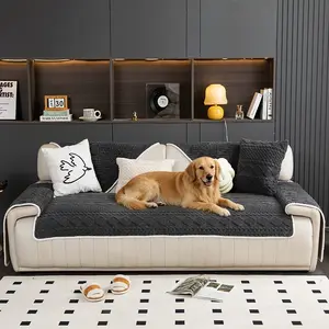 1pc Quilted Sofa Protector Cover Dog Blanket, All-Season Universal Modern Couch Cover, Durable Pet Accessories, Non-Slip Sofa Cover