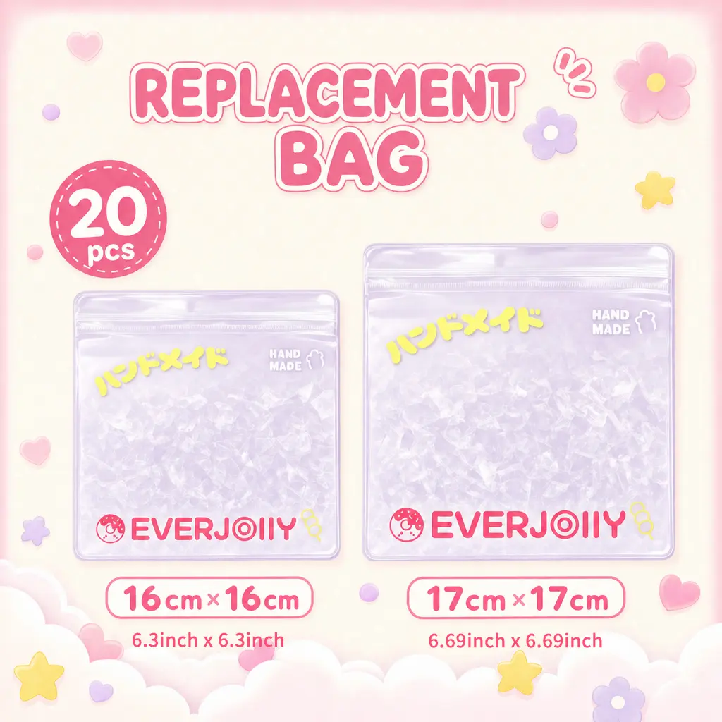 Everjolly Storage Replacement Soft Bags, 20-Pack Assorted 16x16 in & 17x17 in Sizes for Collectibles Figurines, Statues & Bobbleheads