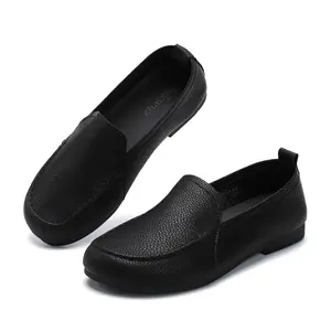 Genuine Leather Loafers for Women – Slip On Shoes for Women – Memory Foam Insoles– Non Slip Womens Loafers- Lightweight Womens Shoes