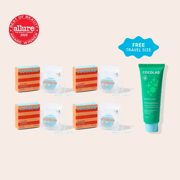 COCOLAB Happiness 4-Piece Set — 4pc Woven Dental Floss with