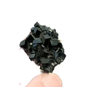 Black tourmaline cluster no base