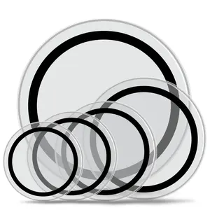 Drum Heads Set 22 16 14 13 12 Transparent with 22in Foam Damping Rings Durable PET Material for Enhanced Tone Control Drumming Equipment Drum Kit Upgrade