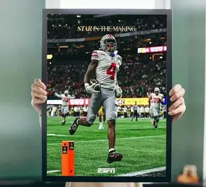 Jeremiah Smith Star In The Making Ohio State Buckeyes National Champ 2025 Poster