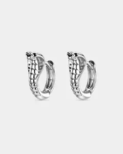 2PCS CZ Cobra Earrings