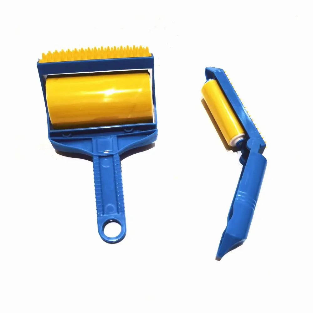 2pcs Mixed Size Pet Hair Removal Roller & Brush Set, Portable Washable Pet Hair Remover Tool for Cats and Dogs, Hand Washable Roller