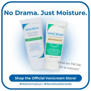 Vanicream No-Drama Duo | Daily Facial Moisturizer + Facial Moisturizer with SPF 30 Bundle Gift Set | Moisturizing Moisture Skin Repair Hydrate Hydrating