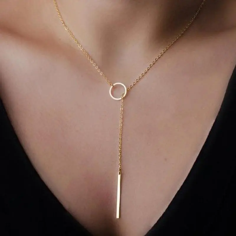 Women's 2022 Hot Fashion Casual Gold Choker Necklace - Personality Infinity Cross & Crystal Pendant - Daily Wear Costume Jewelry, Long Chain