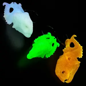 Pachyrhinosaurus Skull | Glow in the Dark | Resin Keychain Replica -  Pachyrhinosaurus Fossil Replica for Paleo Enthusiasts and Curious minds