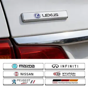 Car modification vehicle logo 3D metal vehicle stickers for Audi, BMW, Volkswagen, Mercedes-Benz, Hyundai, Mitsubishi and other various vehicle models. Leaf panel decorative stickers, scratch stickers, and tail logos. Car Decals