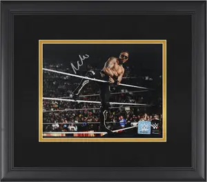 Carmelo Hayes WWE Framed Autographed 8" x 10" Smackdown Debut Photograph - Fanatics Authentic Certified