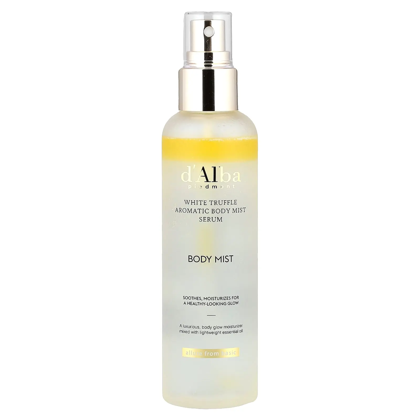 d'Alba White Truffle Aromatic Body Mist Serum, 6.08 fl oz (180 ml)