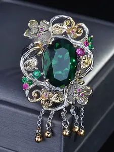 Classical Elegant Floral Silver Color Ring Adjustable, Ladies Zircon Flower Ring, Chinese Style Jewelry for All Seasons