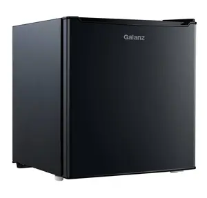 Galanz 1.7 Cu ft One-Door Mini Refrigerator, Black, New Galanz 1.7 Cu ft One-Door Mini Refrigerator, Black, New