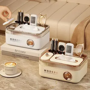 Multifunctional Remote Control Storage Box, Paper Towel Holder for Living Room Coffee Table, Luxury High-End Design, New Model
