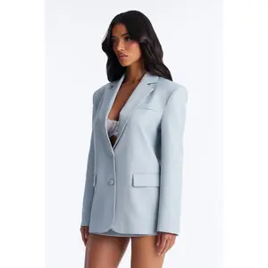 Eternal Muse Oversized Blazer - Light Blue