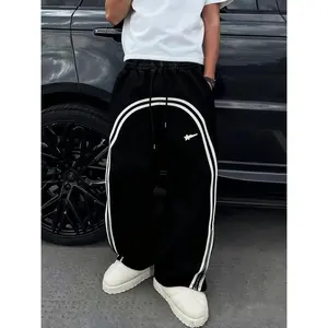 Casual Sweatpants, Unique Print, Heavy Fabric, Unisex, Suitable for All Seasons, Street Style Joggers