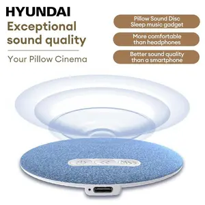 HYUNDAI S1 Ultra-Thin Bluetooth Pillow Speaker with Bluetooth 6.0, 3D White Noise, Soft Immersive Sound Field, Air Conduction Audio Design, Pillow Speaker for Bedtime Music & Audiobooks, Headphone-Free Sleep Sound, Compatible with Android & iOS Connection
