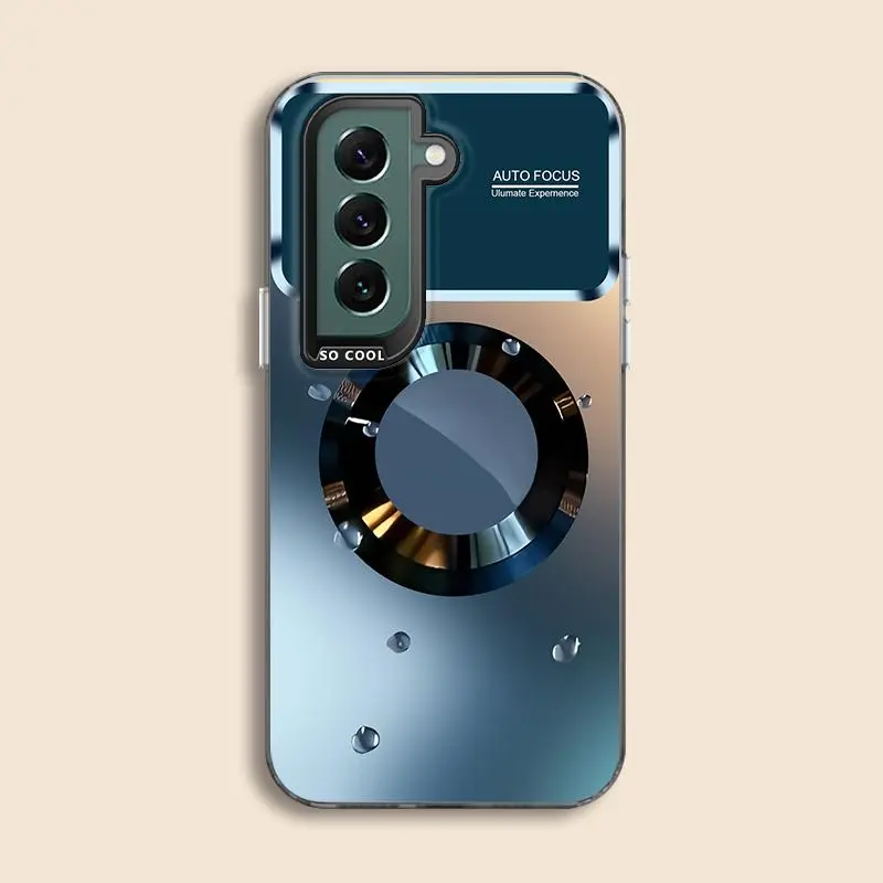 Suitable for [Galaxy S21+ 5g] New high-end water drop magnetic IMD mobile phone case New business simple soft silicone mobile phone case with magnetic function Affordable price Anti-drop and anti-fingerprint 995