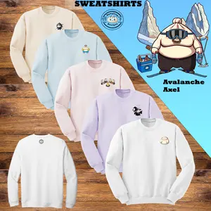 Dumpling Designs- Avalanche Axel Comfy Crewneck Sweatshirt