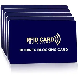 5-Pack RFID Blocking Cards | Contactless NFC/RFID Credit Card & Passport Protector | Anti-Skimming Shield for Wallets | 1 Card Shields Entire Wallet | Ultra-Slim Design for Men & Women