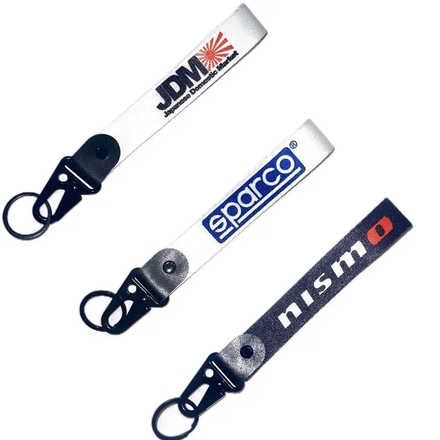 Racing Car Culture Tag Keychain - Durable Key Chain Keyring Holder Accessories