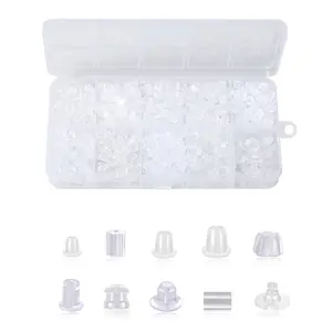 1290 Rubber Earring Backs, 10 Unique Designs, Anti-Loss Secure Earring Stoppers for Jewelry