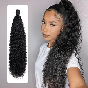 [NEW IN] Wiggins Hair 250% Density Ponytail Style Human Hair Ponytail Extension Easy Clip-in Velcro Ponytail