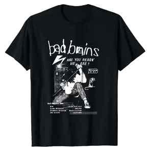 NEW Classic Bad Brains Band Short Sleeve Black Men's T-Shirt Sweatshirt, Unisex Cotton Fabric, Gift For Fan vintage
