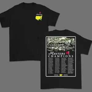 2026 Masters Tournament Golf T-Shirt, Vintage Champion Style Graphic Tee, Augusta Inspired Golf Shirt for Men and Women, Classic Unisex Cotton Apparel, Golf Fan Gift, Retro Major Tournament Design - ShamCren