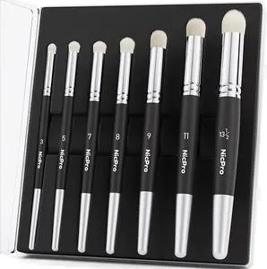 Nicpro Dry Brush Miniature Painting, 7 Sizes Professional Drybrush Set with Storage Case, Hobby Detail Paint Brushes for Tabletop & Wargames Miniature Model Painting