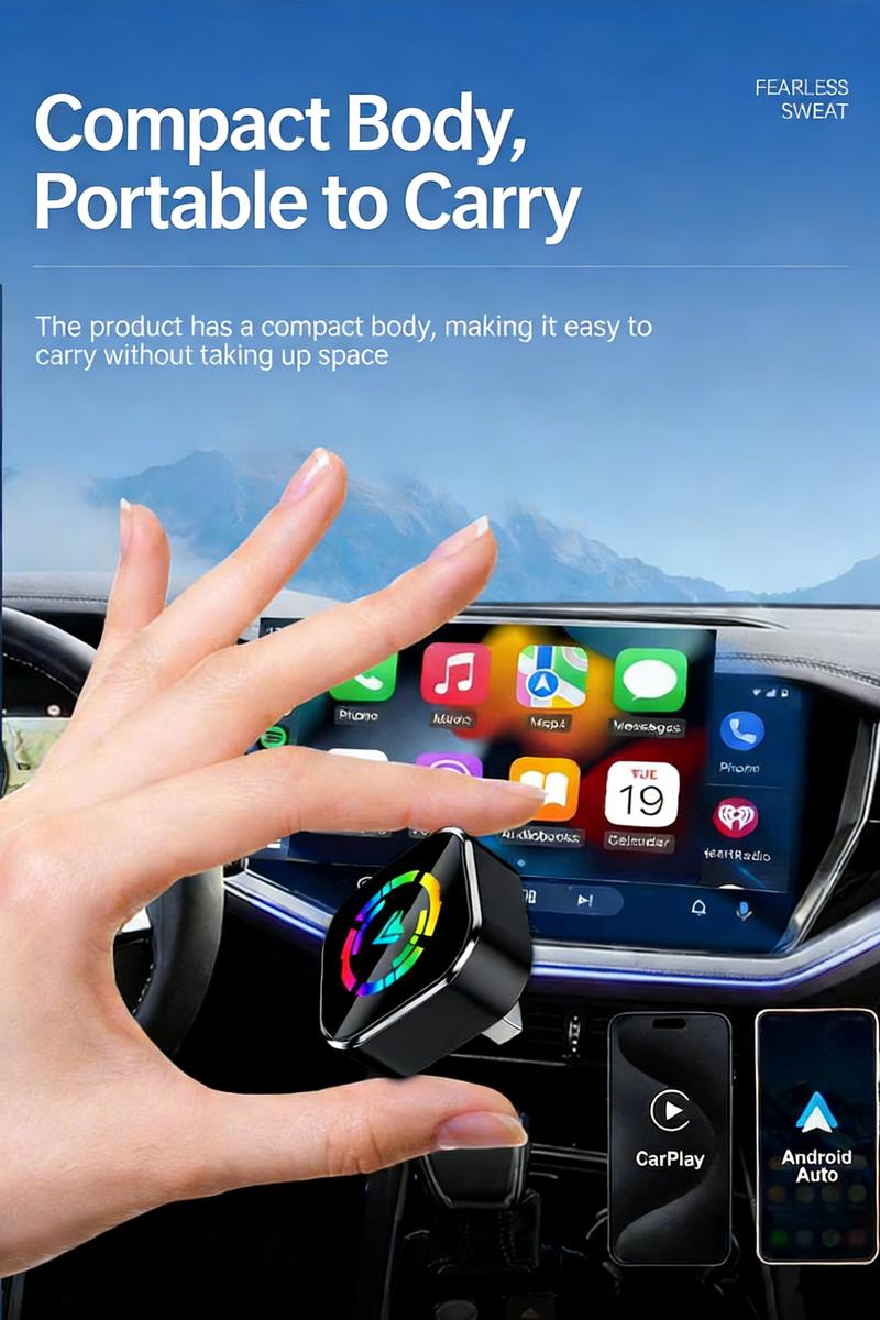 Ditch the Messy Wires Now: 2026 Top-Tier Wireless CarPlay Adapter – Ultimate In-Car Entertainment with Zero Lag for iPhone & Android Users