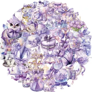 50Pcs Purple Stickers Purple Aesthetic Graffiti Vinyl Stickers Decals for Laptop Water Bottles Skateboard Luggage Computer Phone. Gifts for Women Girls Kids Teens