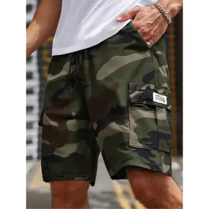 Men's Camo Print Pocket Design Shorts, Regular Fit Casual Fashion Comfy Camouflage Shorts for Daily Wear, Men's Bottoms for Summer, Camouflage Cargo Shorts, Casual Streetwear ShortsGift