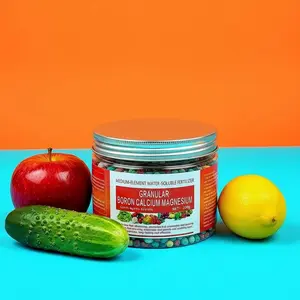 200g Universal Granular Boron Calcium Magnesium Fertilizer for Plants, Slow-Release Water-Soluble Trace Element Nutrients Suitable for Fruits Vegetables Gardens and Farms, Supports Balanced Nutrition and Vigorous Growth