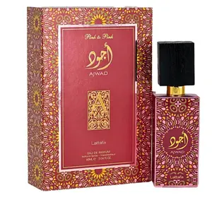 Ajwad Pink to Pink Eau de Parfum – 100ml (3.4oz) | Sweet Fruity-Floral Perfume for Women & Teens | Everyday Long-Lasting Arabic Scent | Perfumes Arabia