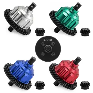 TRAXXAS Metal Rear Differential Assembly 37+13T 158g | Medium Carbon Steel Gears + Aluminum Alloy Case | Fits 1/10 4WD MAXX (89076-4)/MAXX W/WIDEMAXX (89086-4)/1/8 6S MAXX SLASH (102076-4) | Chrome Steel Cyclone Gears (Hardened Black Coating), Reduced Gea