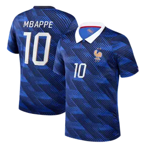 Unisex Soccer France National Team Kylian Mbappé 2026 FIFA x World Cup Home Stadium Replica Jersey - Blue