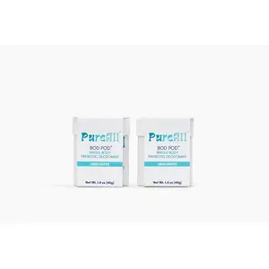 Purefill Bod Pods Deodorant 2-Pack 10G Plastic Free Compostable Refills for Body Care & Odor Protection