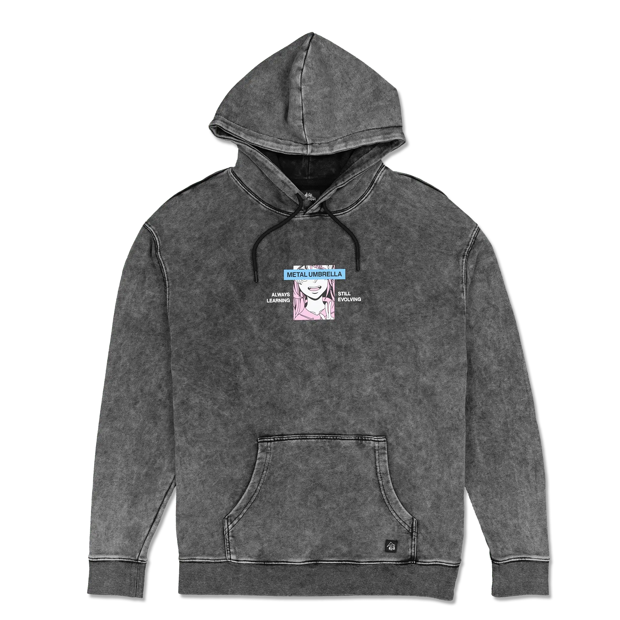 Evolving Hoodie - Black Mineral Wash