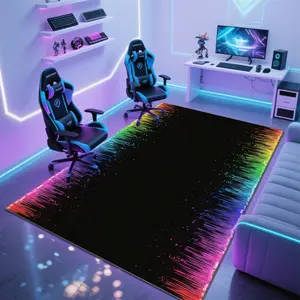 Luxury Vintage Patterned Velvet Carpet, Soft Comfortable Home Decor Rug, Living Room Sofa Mat, Bedroom Bedside Rug, Multi-Scene Use,merry Christmas、let it snow