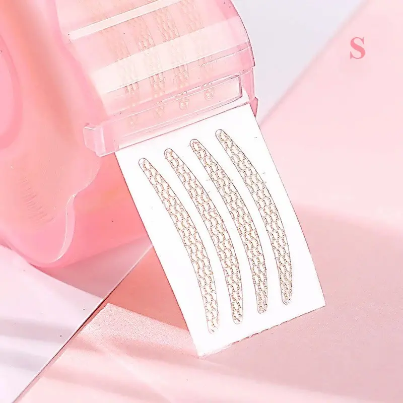 Double-Sided Lace Eyelid Tape Set, Breathable Mesh Design, Invisible Durable Natural Double Eyebrow Makeup Tool, No Fragrance, Makeup Accessories, Cosmetic Tool