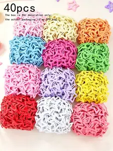 40pcs Set Colorful Random Bb Clips for Girls, Versatile Side Bangs Clips for Toddler Girls, Cute & Gentle on Hair, Daily Use, Hair Accessories Set, Barrettes Hair Clips