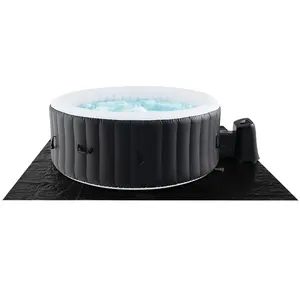 COSTWAY - 70/80 Inches Round SPA Pool Hottub with 110/130 Air Jets Electric Heater Pump-S