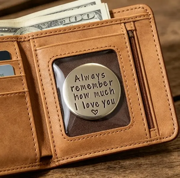 1PCS Token of Love - "Always Remember How Much I Loved You", Anniversary Gift, Valentine's Day, Wedding Keepsake - Perfect for Him or Her Commemorative Coin