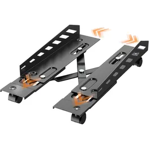 Computer Tower Stand - Under Desk PC Stand for Floor with Rolling Caster Wheels, Adjustable CPU Tower Holder Fits  PC Tower